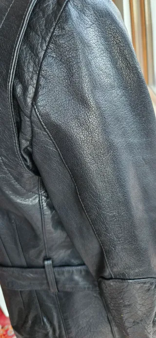 Chaqueta Piel Mujer Purificación García Negra