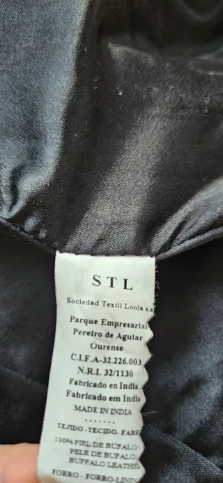 Chaqueta Piel Mujer Purificación García Negra