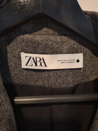 Blazer americana Zara Gris Pata de Gallo