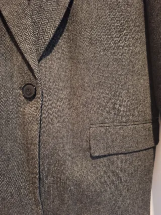 Blazer americana Zara Gris Pata de Gallo