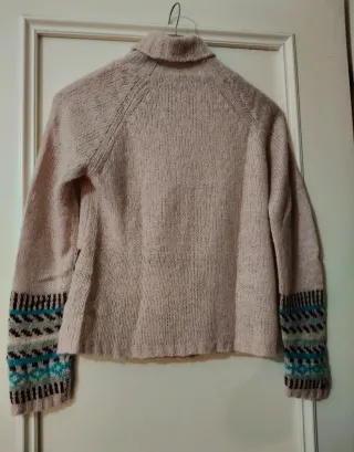 Maglioncino misto lana mohair rosa