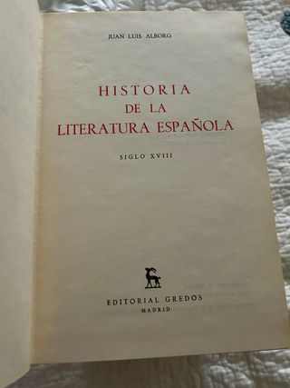 Historia de la literatura espeñola