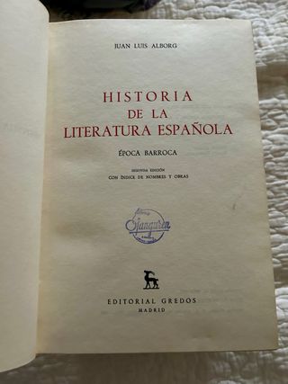 Historia de la literatura espeñola