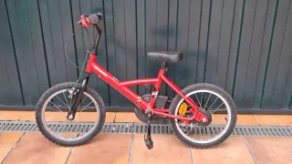 Bicicleta infantil 16 roja