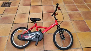 Bicicleta infantil 16 roja