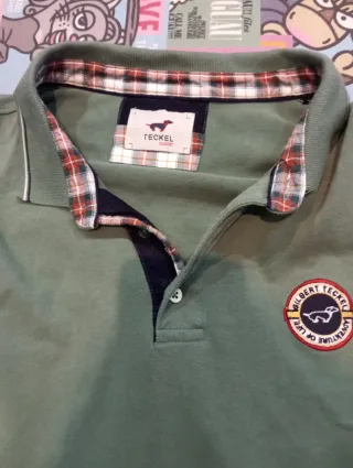 Teckel Polo Manga Larga Verde Talla 3XL