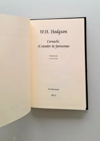 PRIMERA EDICIÓN, Carnacki, W.H. Hodgson, AGOTADO