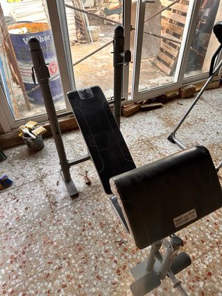Banco de pesas press banca