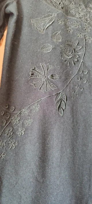 Blusa Maje Renda e Malha Tamanho 36