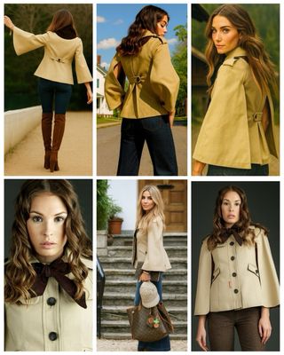 Nueva Capa pana en marrón clarito