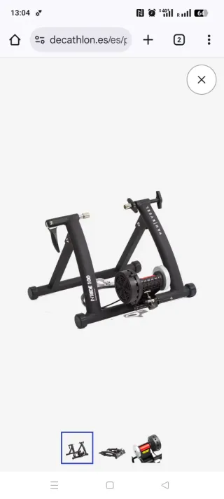 Rodillo Bici Resistencia Manual 500W BTWIN