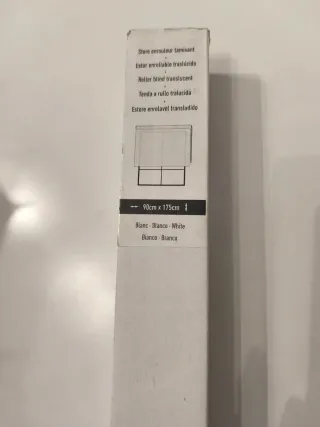 Estor enrollable translúcido 90x175cm