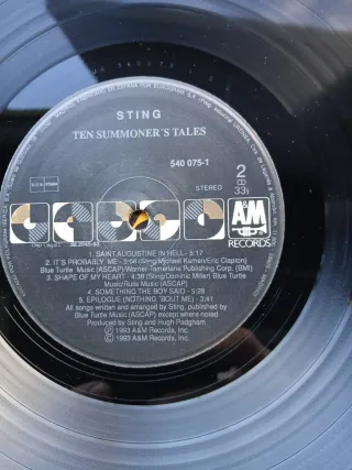 Vinilo LP Sting Ten Summoner's Tales