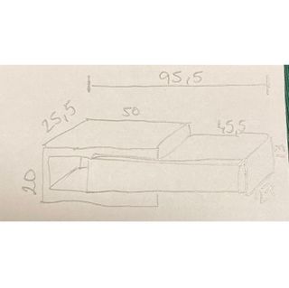 Moble rebedor 95,5 x 25,5 x 20