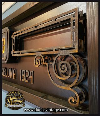 CARTEL MODERNISTA METRO URQUINAONA 1924 BARCELONA