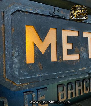 CARTEL MODERNISTA METRO URQUINAONA 1924 BARCELONA