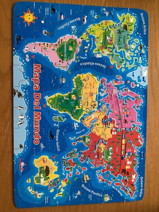 Puzzle Mapa del Mundo Educativo