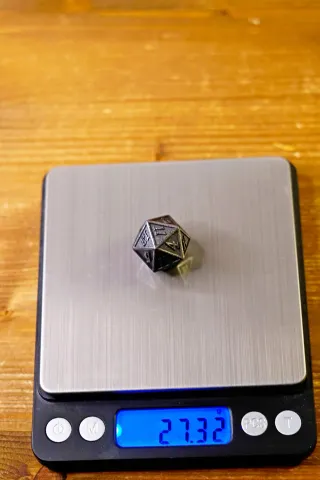 Set 7 Dadi di Metallo Dice D&D GDR Dungeon dnd pat