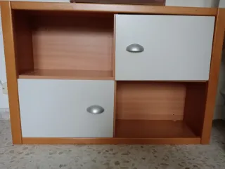 Estantería de pared con 2 puertas