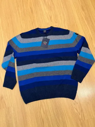 Jersey Paul & Shark Rayas Azul/Gris