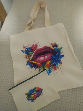 Bolsa de playa con cartuchera