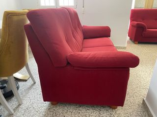 Sofá 3 plazas burdeos