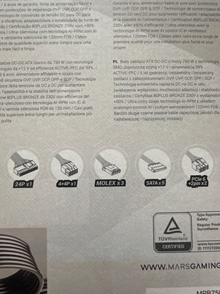 Fuente Alimentación Mars Gaming 750W MPB750W