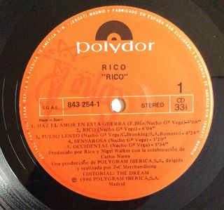 Rico “Vinilo +Cassette “(Nacha Pop)