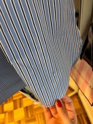 Camisa Ralph Lauren Rayas Azul Talla M-L