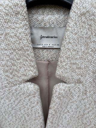 Caban donna Stradivarius Beige