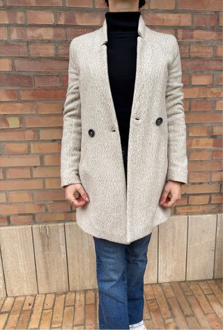 Caban donna Stradivarius Beige