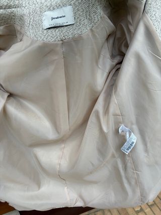 Caban donna Stradivarius Beige