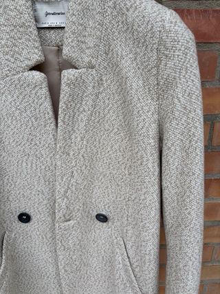 Caban donna Stradivarius Beige