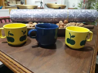 Conjunto 3 Tazas Cerámica Desayuno