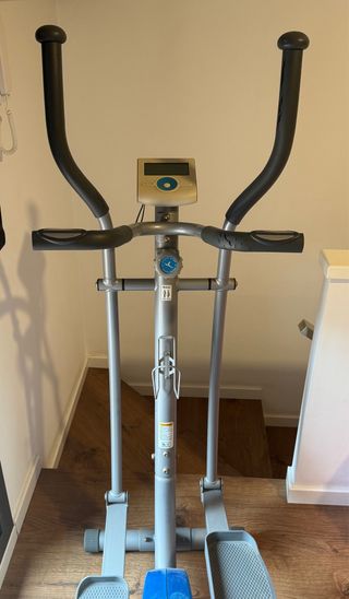 Bicicleta Elíptica Gris y Azul