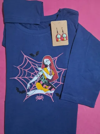 Camiseta y pendientes Sally Pesadilla antes de Nav