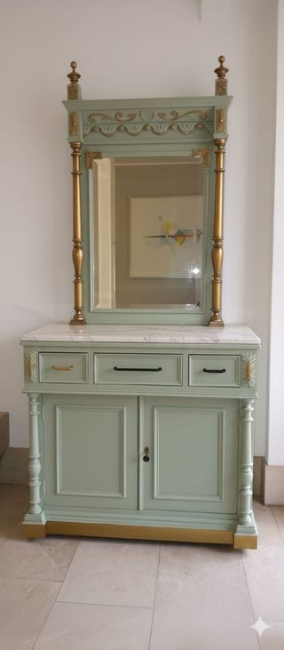 Cómoda con espejo vintage