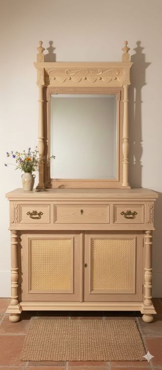 Cómoda con espejo vintage