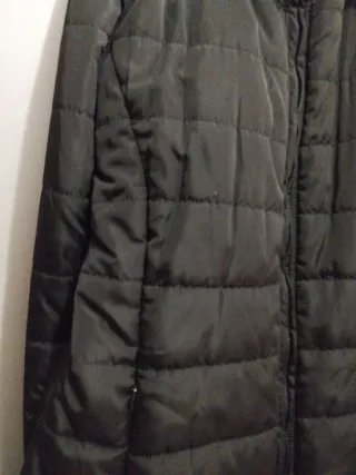 Anorak largo negro talla 44