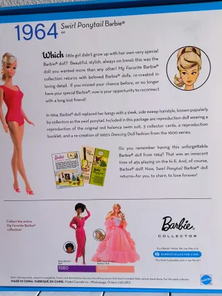 Barbie Swirl Ponytail 1964 (Reproducción 2009)