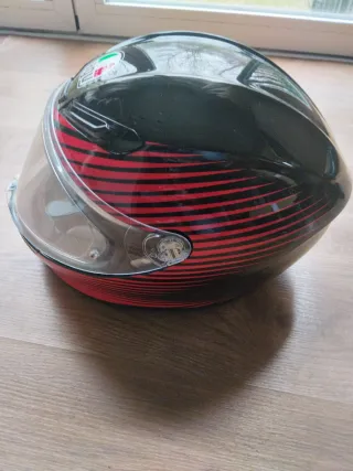 Casco AGV K6 Rush Negro/Rojo Talla L