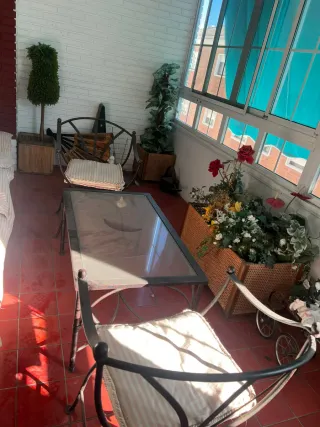 Conjunto de jardín de hierro