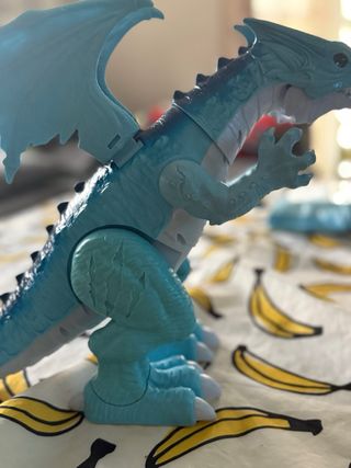 Dinosaurio azul de juguete