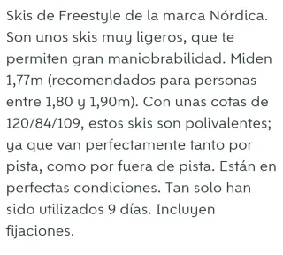 Esquís Freestyle Nordica Double Six