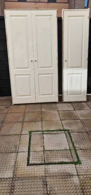 Puertas de armario blancas (2 unidades)