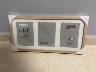 Marco fotos IKEA RIBBA 3 fotos madera