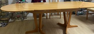 Mesa comedor extensible madera