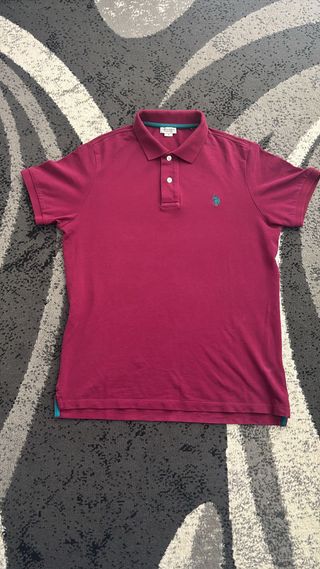 Polo Uomo U.S. Polo Assn. Classic Fit Rossa L