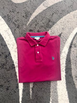 Polo Uomo U.S. Polo Assn. Classic Fit Rossa L