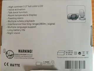 Cámara Vigilancia Bebé VB603 LCD 3.2